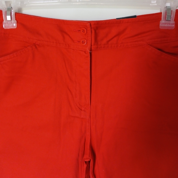 Bill Blass Womens Stretch Capris Size 10 Color Terracotta - Picture 4 of 8